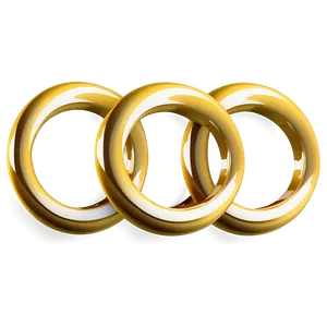 Glossy Yellow Circle Element PNG 06122024