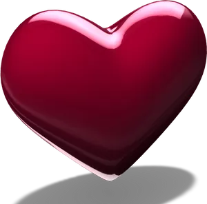 Glossy3 D Heart Render PNG