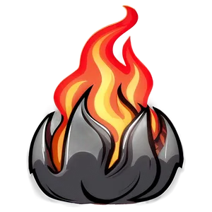 Glow Cartoon Flame Png 06262024 PNG image