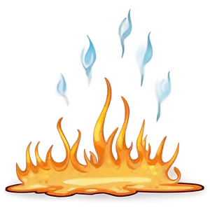 Glow Cartoon Flame Png 06262024 PNG image