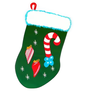 Glow In The Dark Christmas Stocking PNG 06132024 PNG