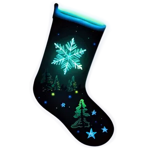 Glow In The Dark Christmas Stocking PNG Fxa9 PNG