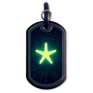 Glow In The Dark Dog Tag PNG 06122024 PNG