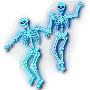 Glow In The Dark Skeleton Dance PNG Gsk