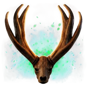 Glowing Antler Feature PNG 06212024 PNG