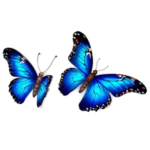 Glowing Blue Butterfly Png 45 PNG image