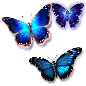 Glowing Blue Butterfly Png Cbc48 PNG image