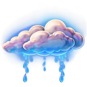 Glowing Blue Clouds PNG 53 PNG