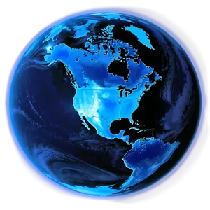 Glowing Blue Planet Picture Png 06292024 PNG image