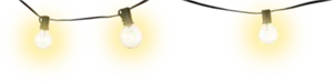 Glowing Bulbsin Darkness PNG image