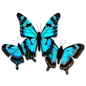 Glowing Butterflies Png Cjf57 PNG image