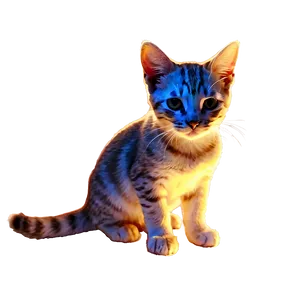 Glowing Cat Png 05232024 PNG image