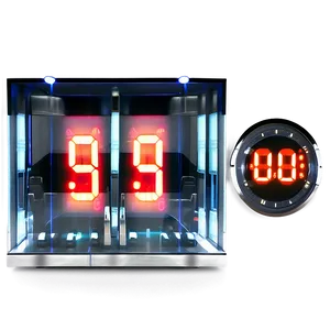 Glowing Countdown Timer Png 06282024 PNG image