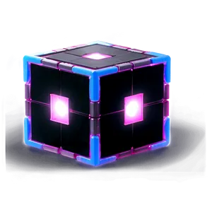Glowing Cube PNG 38