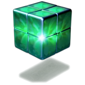 Glowing Cube PNG Tfg2