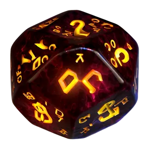 Glowing D20 PNG Woj30
