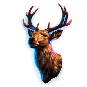 Glowing Deer Head Symbol Png Rgu65 PNG image