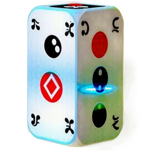 Glowing Dice Gambling Concept PNG
