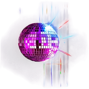 Glowing Disco Ball Illustration PNG image