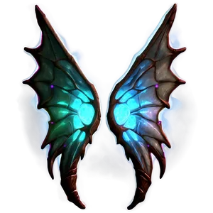 Glowing Dragon Wings Illustration Png 06122024 PNG image