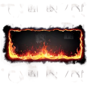 Glowing Ember Border PNG 83 PNG