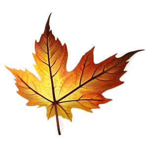 Glowing Fall Leaf Png Hmx PNG image