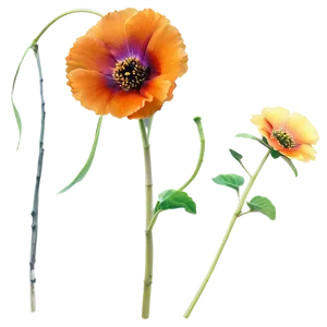 Glowing Flower Stem PNG 44