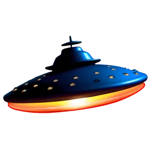 Glowing Flying Saucer Picture Png 06202024 PNG image