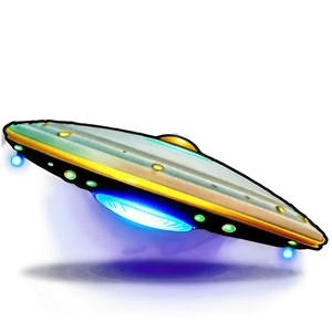 Glowing Flying Saucer Picture Png Kvq21 PNG image