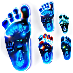 Glowing Footprints PNG Dgc66 PNG