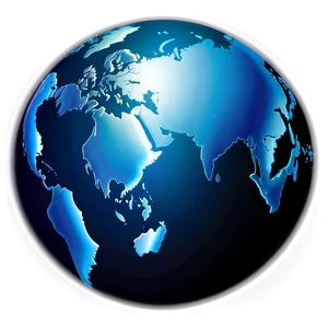 Glowing Globe Silhouette Png 45 PNG image