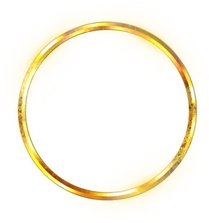 Glowing Golden Ringon Black Background PNG image