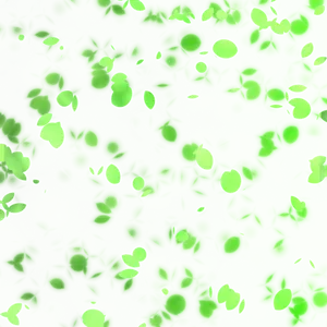 Glowing Green Leaves Pattern PNG image