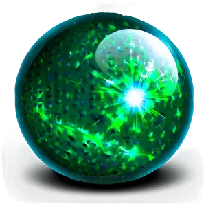 Glowing Green Orb PNG 50