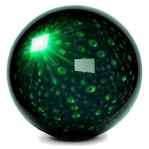 Glowing Green Orb PNG 6