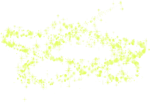 Glowing Green Sparkleson Black Background PNG image