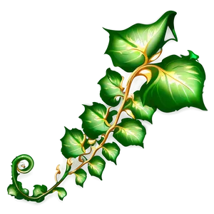 Glowing Green Vine Illustration PNG image