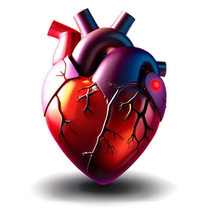 Glowing Heart Icon PNG Luh PNG