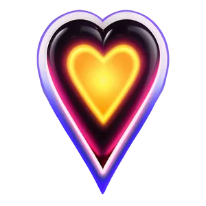 Glowing Heart Icon PNG Ngl PNG