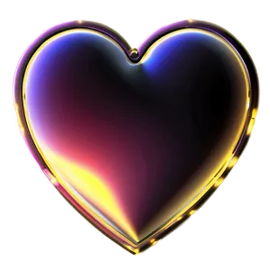 Glowing Heart Illustration PNG D