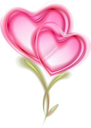 Glowing Hearts Clipart