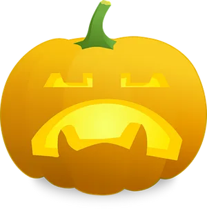 Glowing Jack O Lantern Emoji PNG image