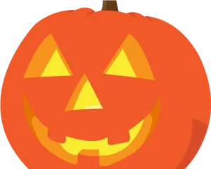 Glowing Jack O Lantern PNG image