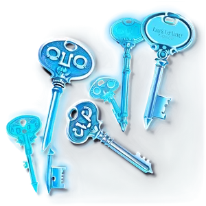 Glowing Keys PNG 05242024