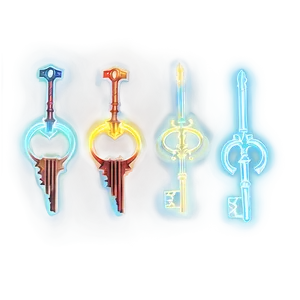 Glowing Keys PNG Jia65