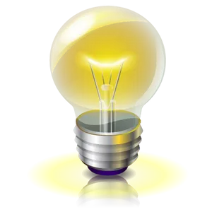 Glowing Light Bulb Illustration PNG