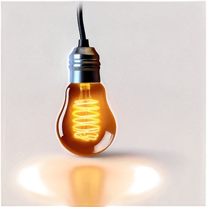 Glowing Light Bulb PNG 05042024