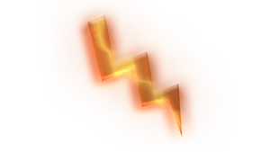 Glowing Lightning Bolt Graphic