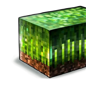 Glowing Minecraft Grass Block Png Lxo67 PNG image