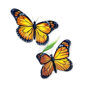 Glowing Monarch Butterflies Png Plg39 PNG image